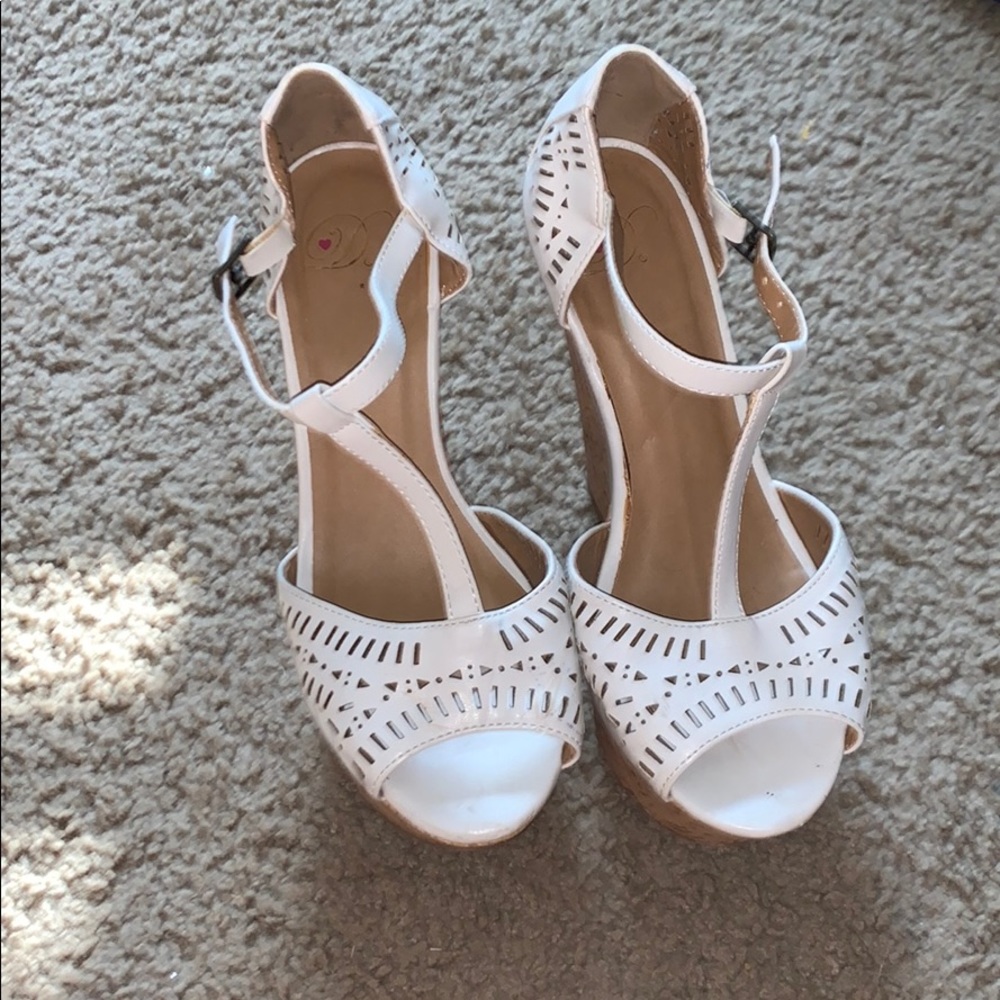 White Platform Heels